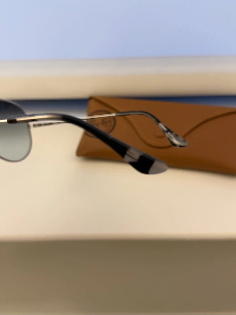 Ray-Ban Silver Evolve Aviator Sunglasses
